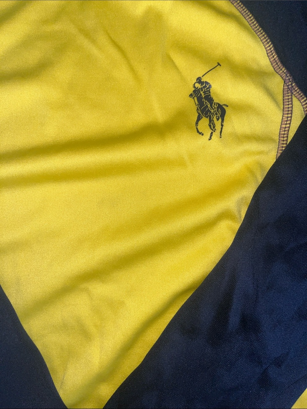 Boys Polo Ralph Lauren Yellow Swim Rash-guard size S - Picture 2 of 6